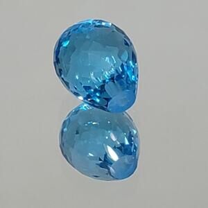 Gorgeous 6 Carat Swiss Blue Topaz Briolette!